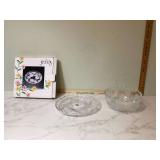 Transparent chrysanthemum dish set
