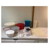 Plastic containers for food storage and serving