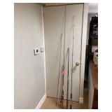 4 VINTAGE FISHING POLES