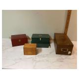 ANTIQUE WOODEN BOXES - VINTAGE