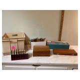 Collection of old coins and supplies