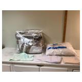 BEDDING AND 1 NEW PILLOW