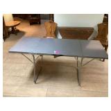 Portable metal folding 5ft table