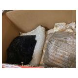 BOX OF VARIOUS MATERIAL - ARTS & CRAFTS