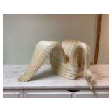 LARGE WOODEN SWAN - FIGURINES