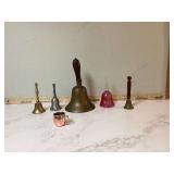 Copper mugs with bells on handles