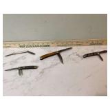 4 POCKET KNIVES