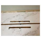 3 WOODEN RULERS - COLLECTIBLES