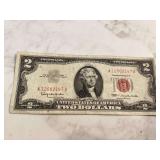 1963 $2 RED NOTE - COINS CURRENCY