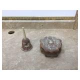 Vintage Inoclay cherub box with unicorn bell