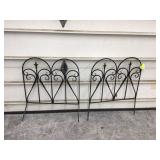 2 METAL FENCE PIECES - LAWN & GARDEN
