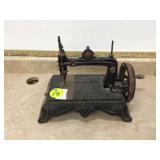 Old cast iron sewing machine