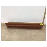 Stylish 36 shelf with crown moulding & LED lighting