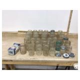 Assorted mason jars with zinc lids