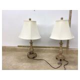 2 Matching Touch Lamps - Mid Century Modern Style