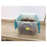 Antique building blocks in storage