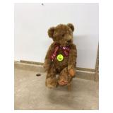 Vintage FAO Schwarz teddy bear with chair