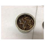 TIN WITH 30 CALIBER BULLETS
