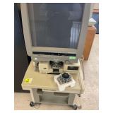 Vintage Minolta RP50Z compact microfilm reader-printer with 12 Vintage Minolta RP50Z compact microfilm reader-printer with 12