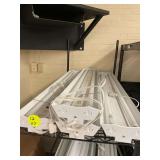 4 Vintage Mid Century Modern Fluorescent Ceiling Light Fixtures with Bulbs 4 Vintage Mid Century Modern Fluorescent Ceiling Light Fixtures with Bulbs