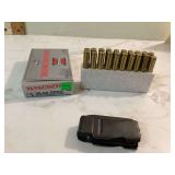 Box of 20 Winchester 30-06 pointed soft point bullets with clip Box of 20 Winchester 30-06 pointed soft point bullets with clip