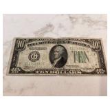 1934-A $10 BILL - COINS CURRENCY 1934-A $10 BILL - COINS CURRENCY