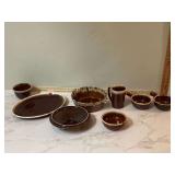 USA BROWN DRIP GLAZE PIECES USA BROWN DRIP GLAZE PIECES