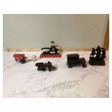 Various antique cast-iron items some missing parts Various antique cast-iron items some missing parts