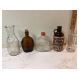 VARIOUS VINTAGE GLASS BOTTLES - GLASS VARIOUS VINTAGE GLASS BOTTLES - GLASS