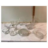 ASSORTED CLEAR GLASS PIECES - GLASS ASSORTED CLEAR GLASS PIECES - GLASS
