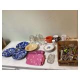 Dining essentials plates utensils glassware mugs Dining essentials plates utensils glassware mugs