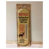 Outdoor metal thermometer with deer theme new in package Outdoor metal thermometer with deer theme new in package