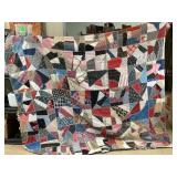 Hand-stitched quilt needs repair Hand-stitched quilt needs repair