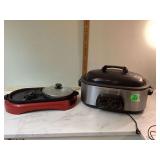 Electric roaster and buffet grill Electric roaster and buffet grill