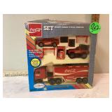 Coca-Cola truck set in box with moving parts Coca-Cola truck set in box with moving parts