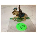 Antique knight statue on horse Antique knight statue on horse