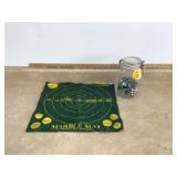 CANISTER JAR WITH MARBLES - MARBLES