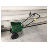 Broadcast lawn spreader for Scotts brand