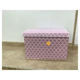 Pink fabric bin