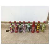 Full set of 2008 Beijing Olympics aluminum Coke bottles