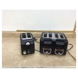 Appliance with extra slots for toasting bread slices