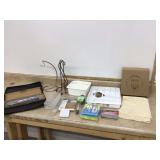 Plates utensils pots pans