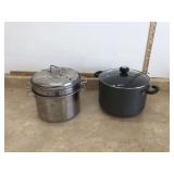 2 STOCKPOTS - KITCHEN   UTENSILS