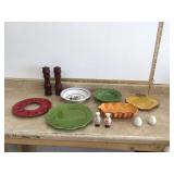 Kitchen supplies pottery dishes deviled egg dish salt & pepper sh