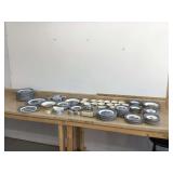 Vintage Currier and Ives dishes large assortment