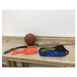 HOCKEY STICK AND OTHER SPORTS ITEMS