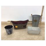 Metal decorative containers stylish storage solution