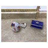 Colorful glass items