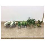 ASSORTED ARTIFICIAL PLANTS - HOME DECOR