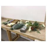 Fake flowers foliage and filler
